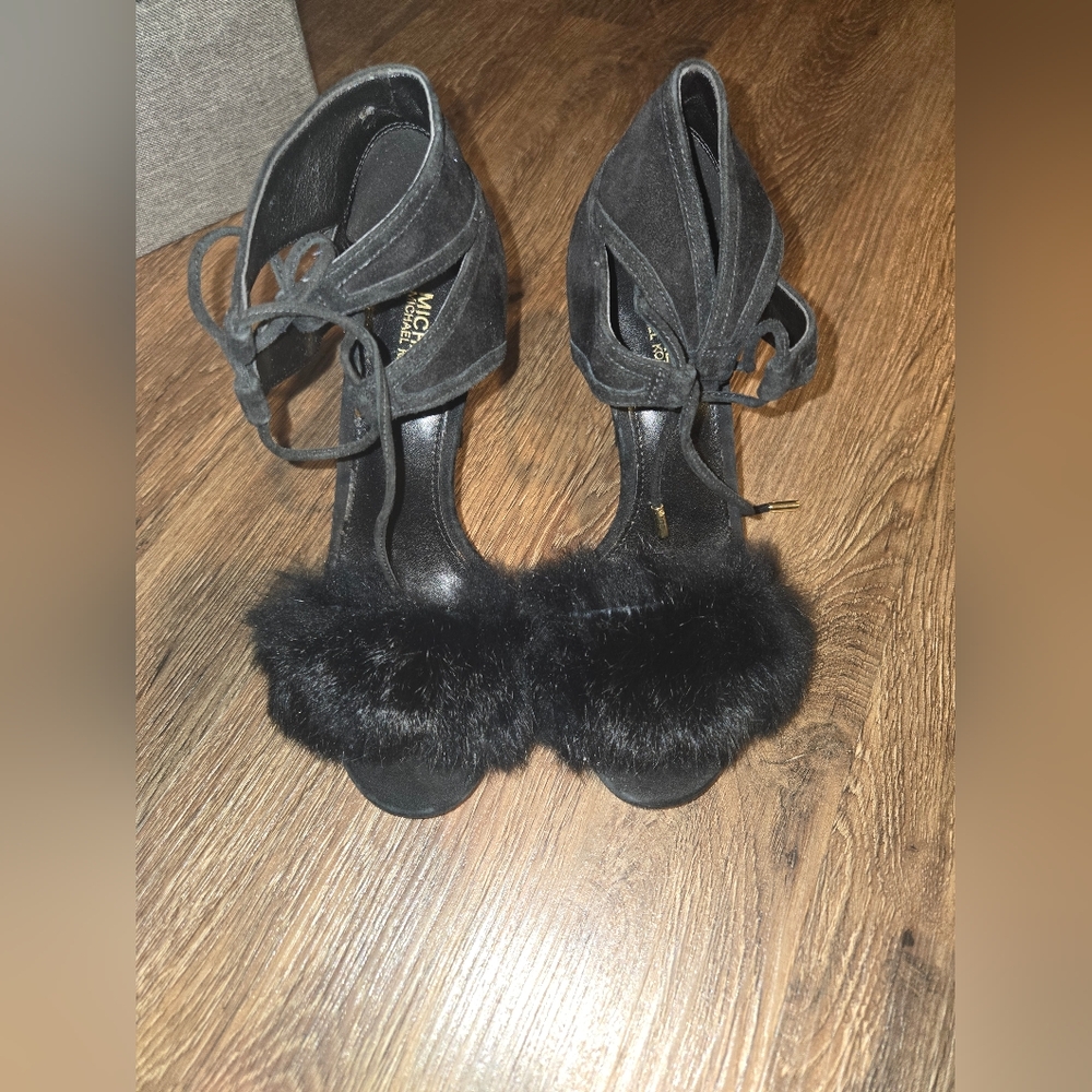 Michael Kors REMI Rabbit Fur Sandal